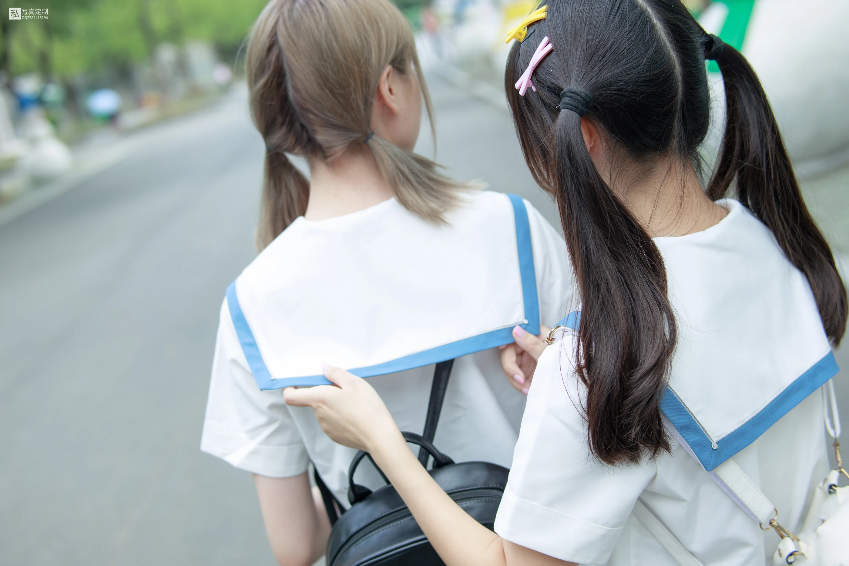 森萝财团 JKFUN-025 默陌&Aika  80D白丝过膝袜 [93P]插图3